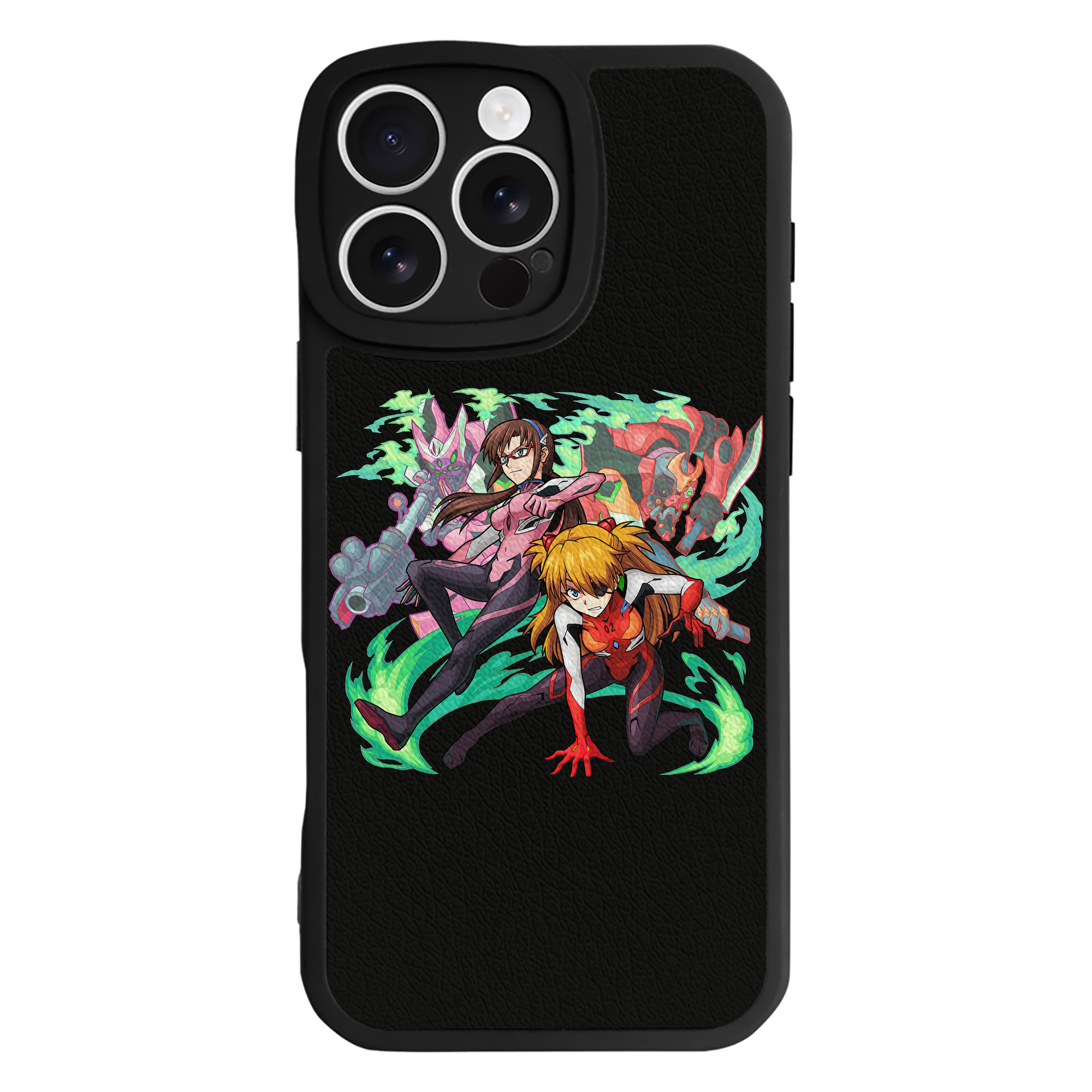 （画像用） EVA 新世紀エヴァンゲリオン 【iPhone 16シリーズ対応】シリコンスマホケース（レザー調） 材質：シリコン